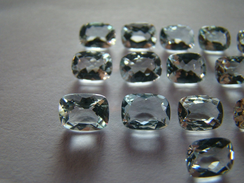 Lote Aquamarine 17ct calibrado 8x6mm