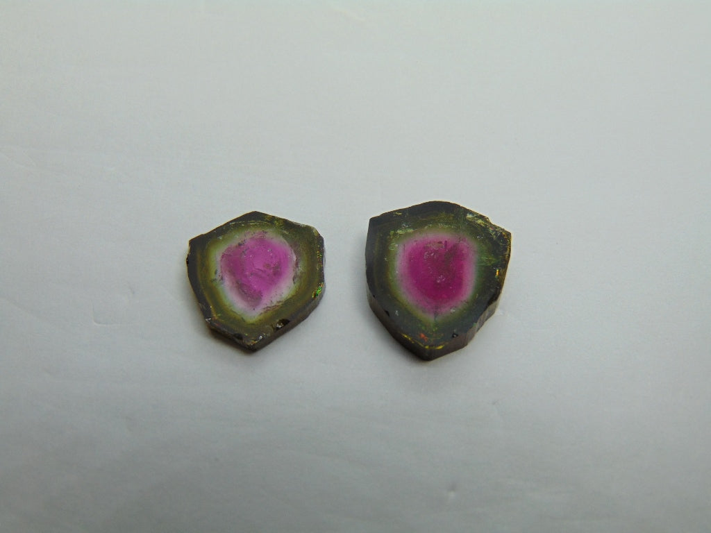 9.22ct Watermelon Tourmaline 12mm 13mm