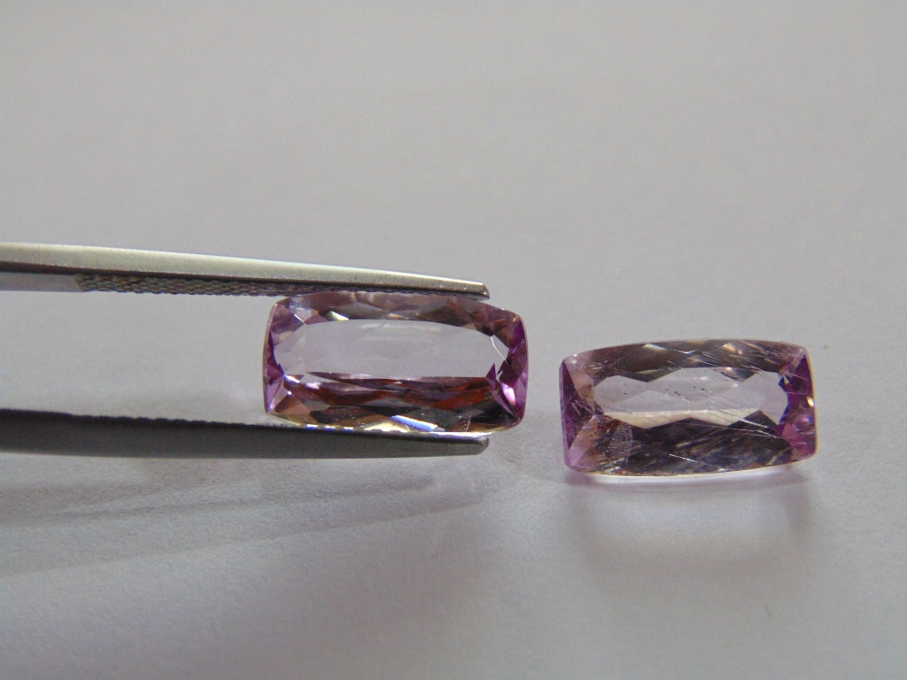 6.10ct Kunzite (Pair)