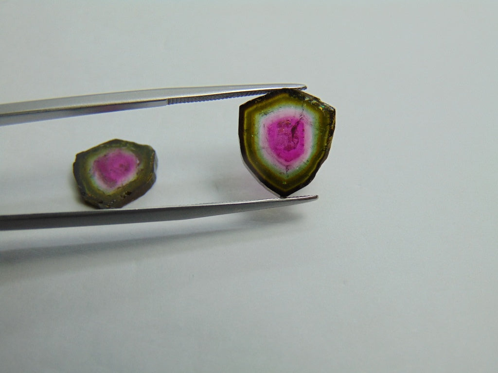 9.22ct Watermelon Tourmaline 12mm 13mm