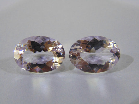 29.30ct Amethyst (Rose France) Pair