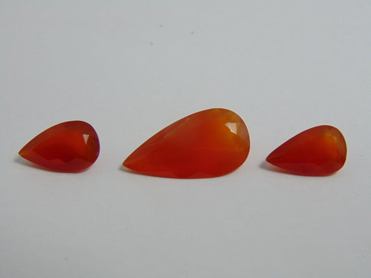Conjunto de quartzo (laranja) de 11,50 cts
