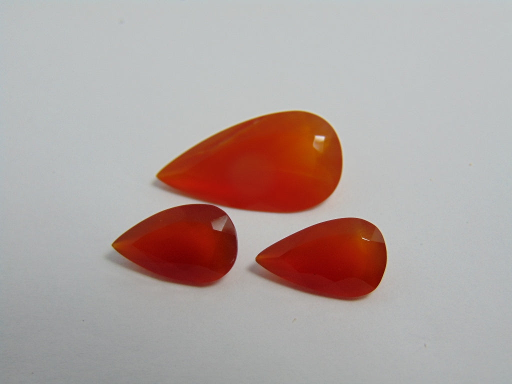 Conjunto de quartzo (laranja) de 11,50 cts