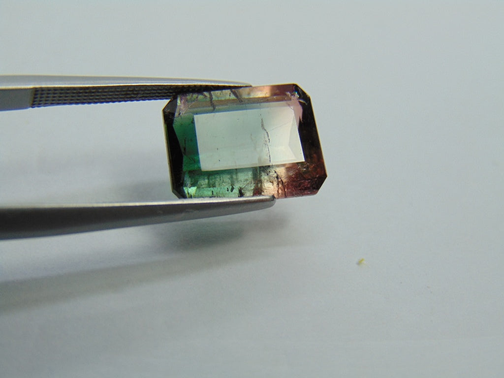 5.99ct Turmalina Bicolor 13x9mm