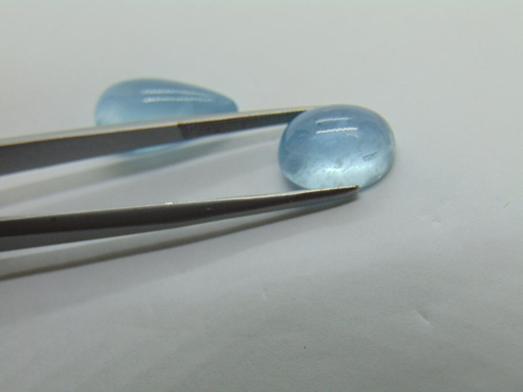 12.50ct Aquamarine Cabochon 18x9mm 12x10mm