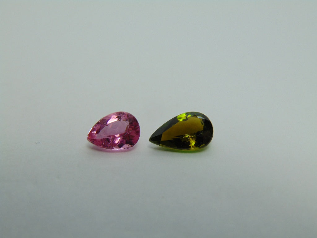 Turmalina 2,60ct 8x6mm 10x6mm