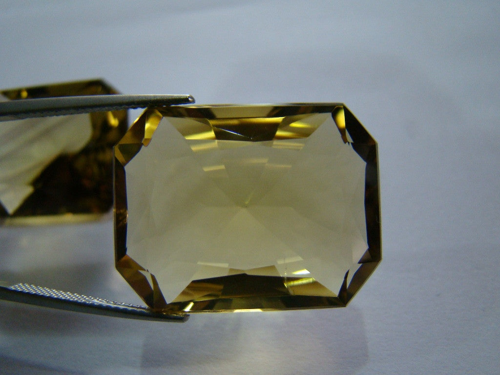 78ct Quartz (Green Gold) Pair