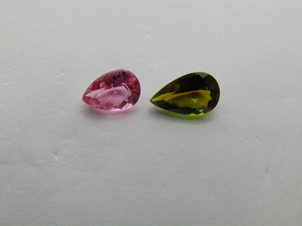 Turmalina 2,60ct 8x6mm 10x6mm