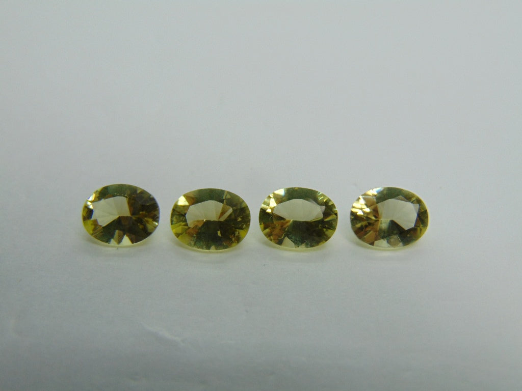 6,20 quilates de quartzo verde ouro calibrado 9x7 mm