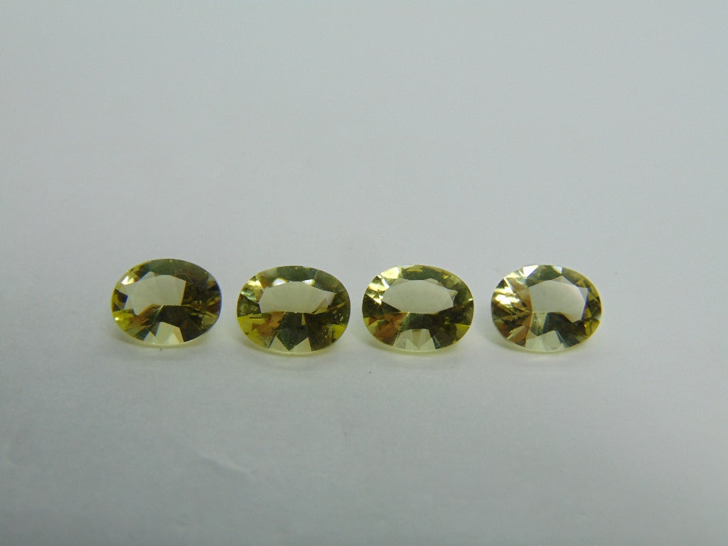 6,20 quilates de quartzo verde ouro calibrado 9x7 mm