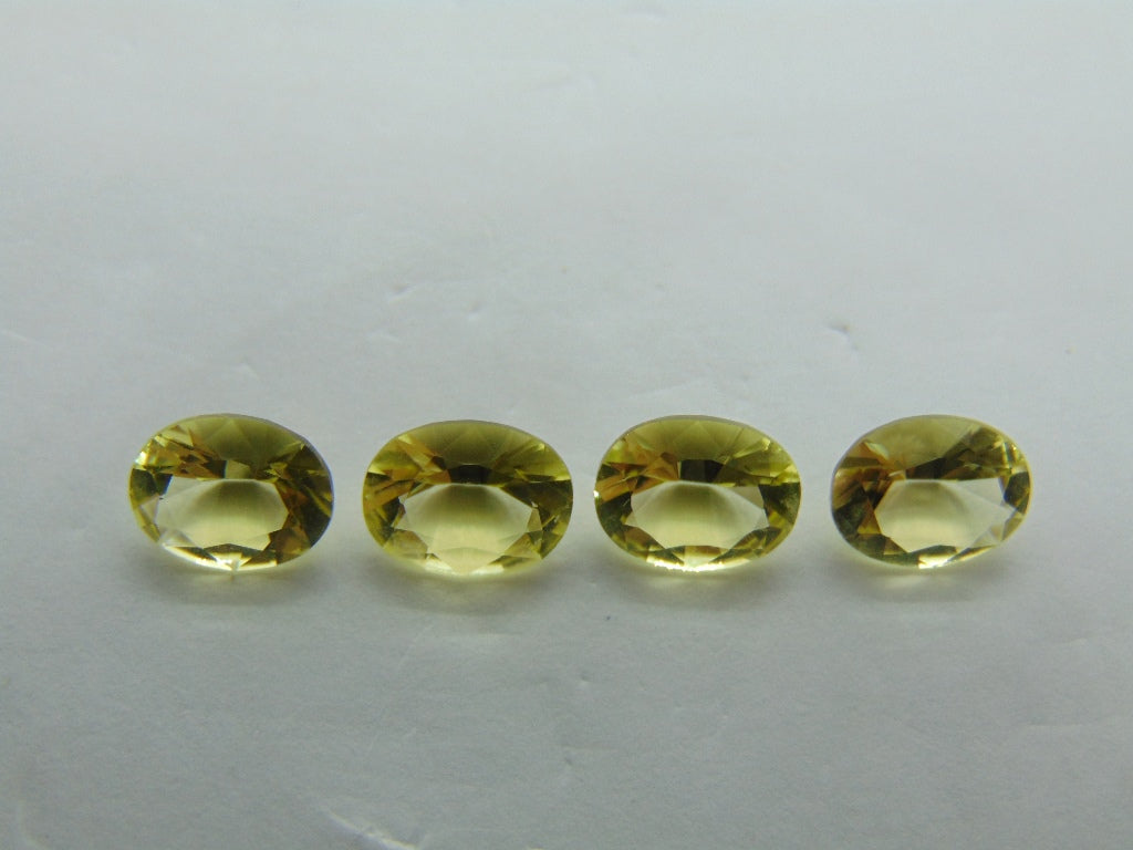 6,20 quilates de quartzo verde ouro calibrado 9x7 mm