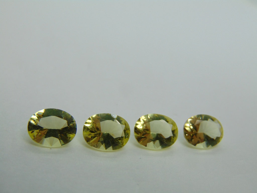6,20 quilates de quartzo verde ouro calibrado 9x7 mm