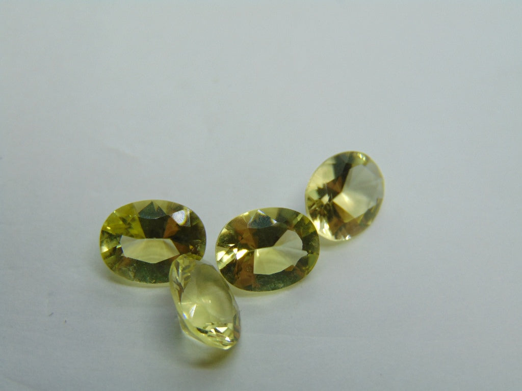 6,20 quilates de quartzo verde ouro calibrado 9x7 mm