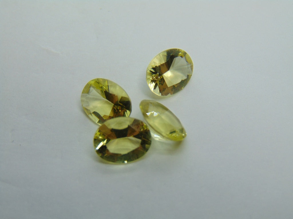 6,20 quilates de quartzo verde ouro calibrado 9x7 mm