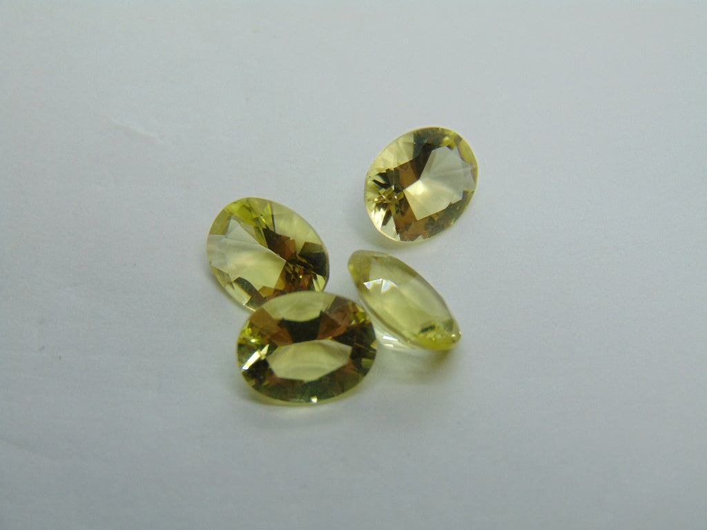 6,20 quilates de quartzo verde ouro calibrado 9x7 mm