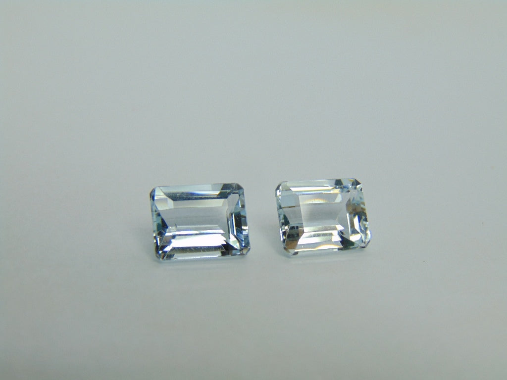 4.74ct Aquamarine Pair 9x7mm