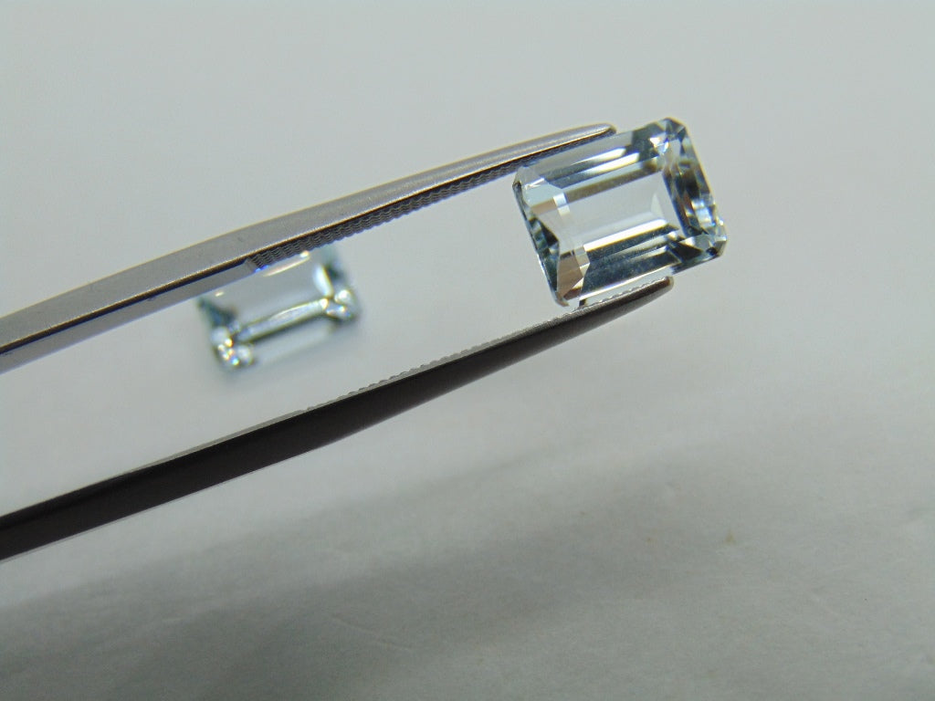 4.74ct Aquamarine Pair 9x7mm