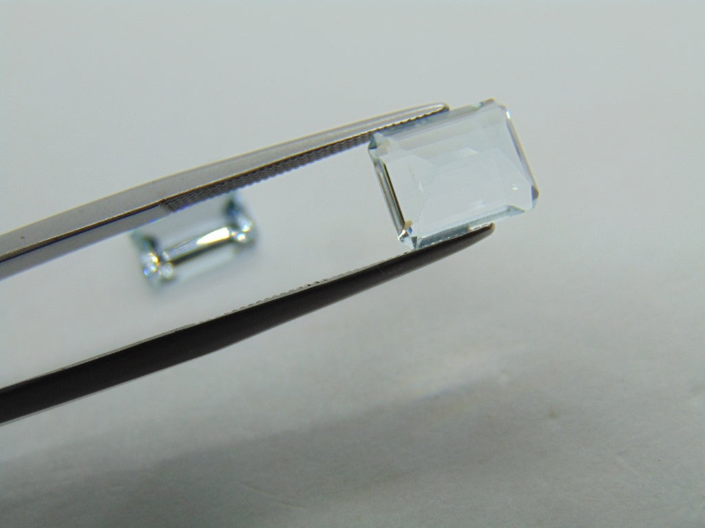 4.74ct Aquamarine Pair 9x7mm