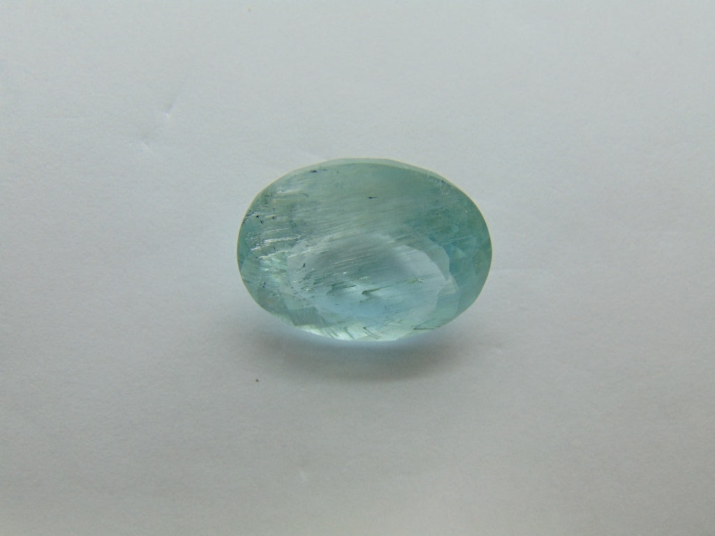 Água-marinha 16,80 ct com agulha 19x15mm