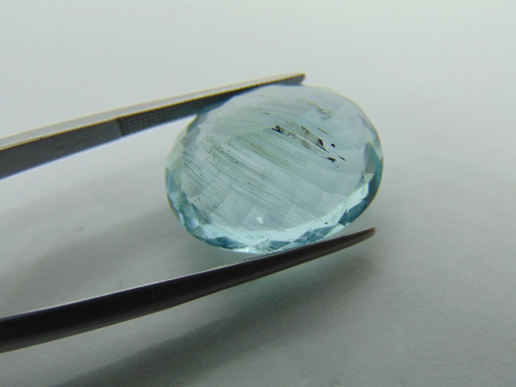 16.80ct Aquamarine With Needle 19x15mm