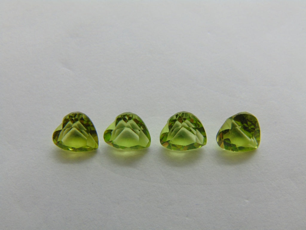 Peridoto calibrado de 3,65 ct 6 mm