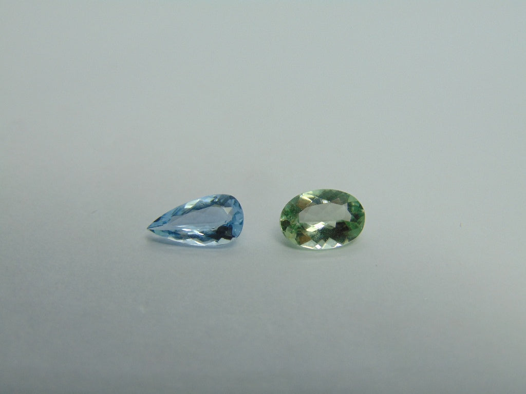 Berilo 2,30 ct 10x5mm 9x6mm