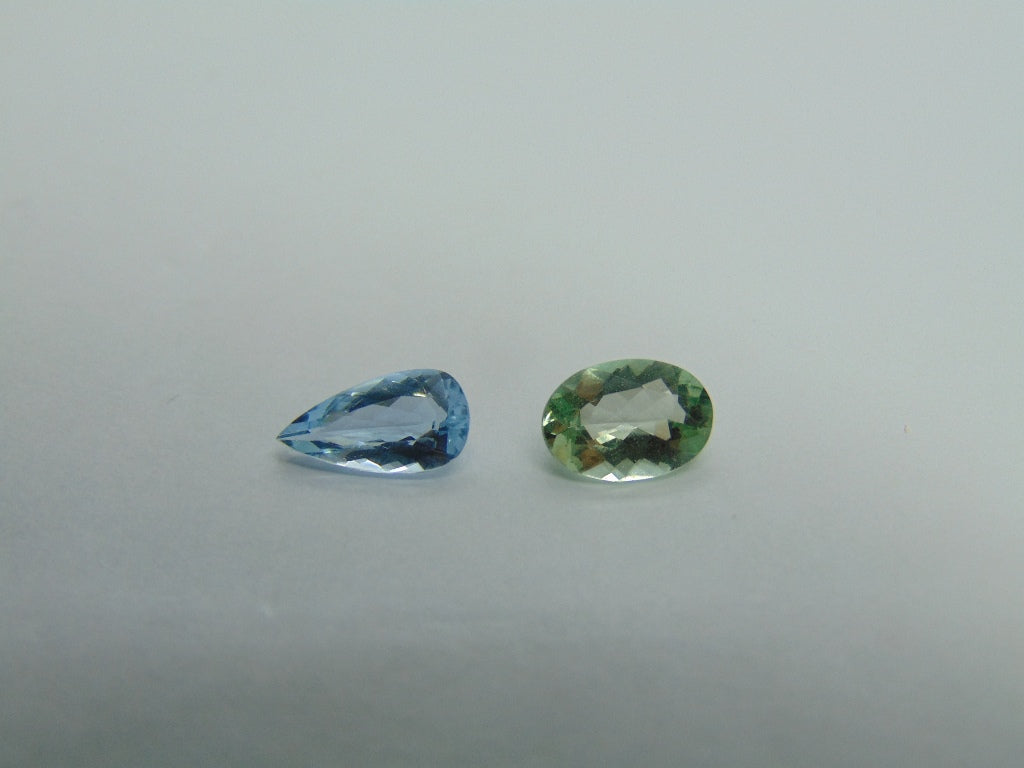 Berilo 2,30 ct 10x5mm 9x6mm