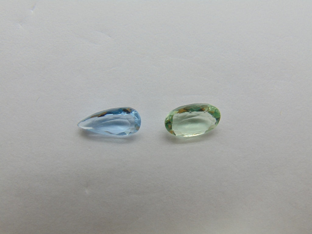 Berilo 2,30 ct 10x5mm 9x6mm