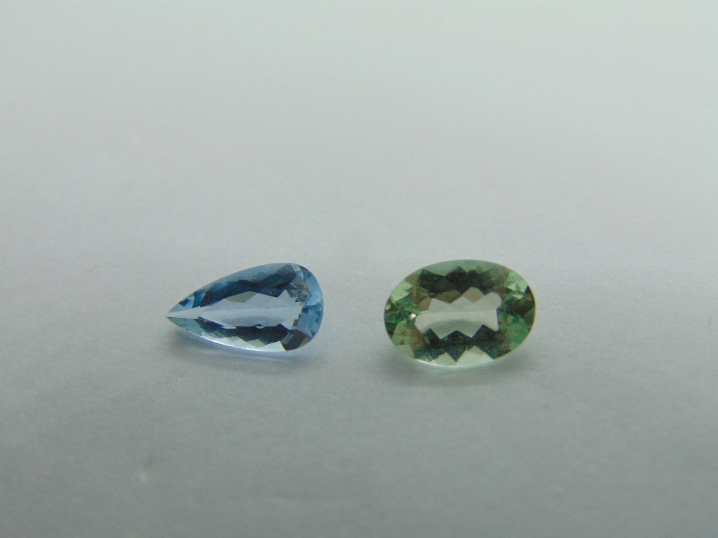 Berilo 2,30 ct 10x5mm 9x6mm