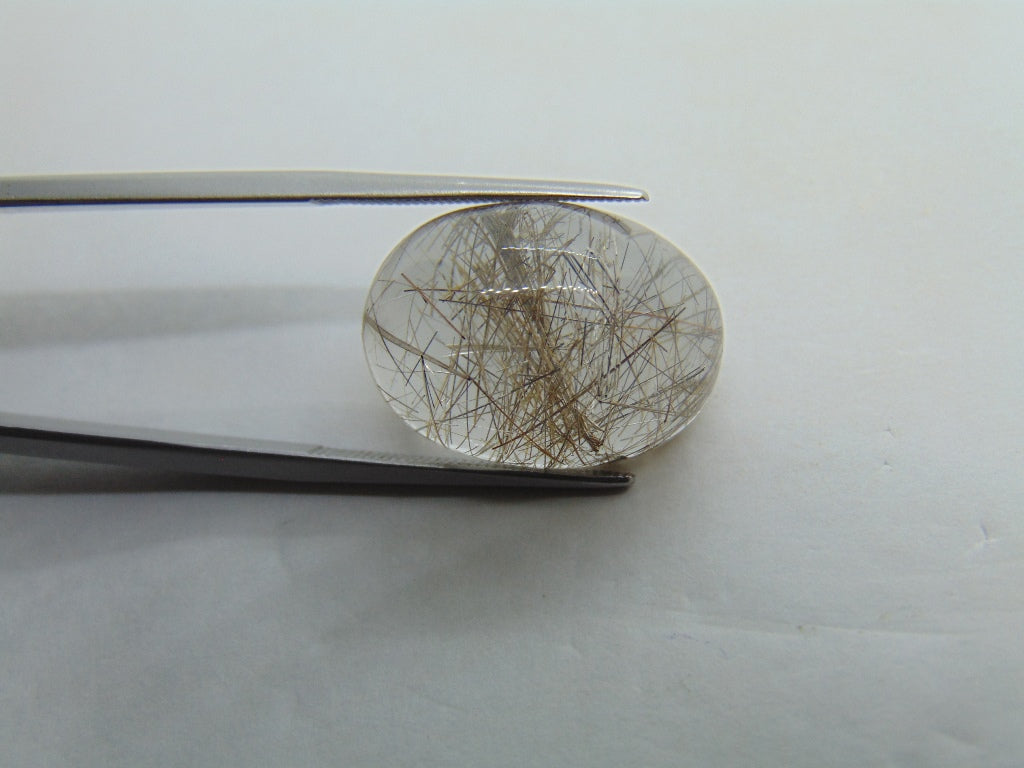 18.30ct Quartz Inclusion 20x15mm