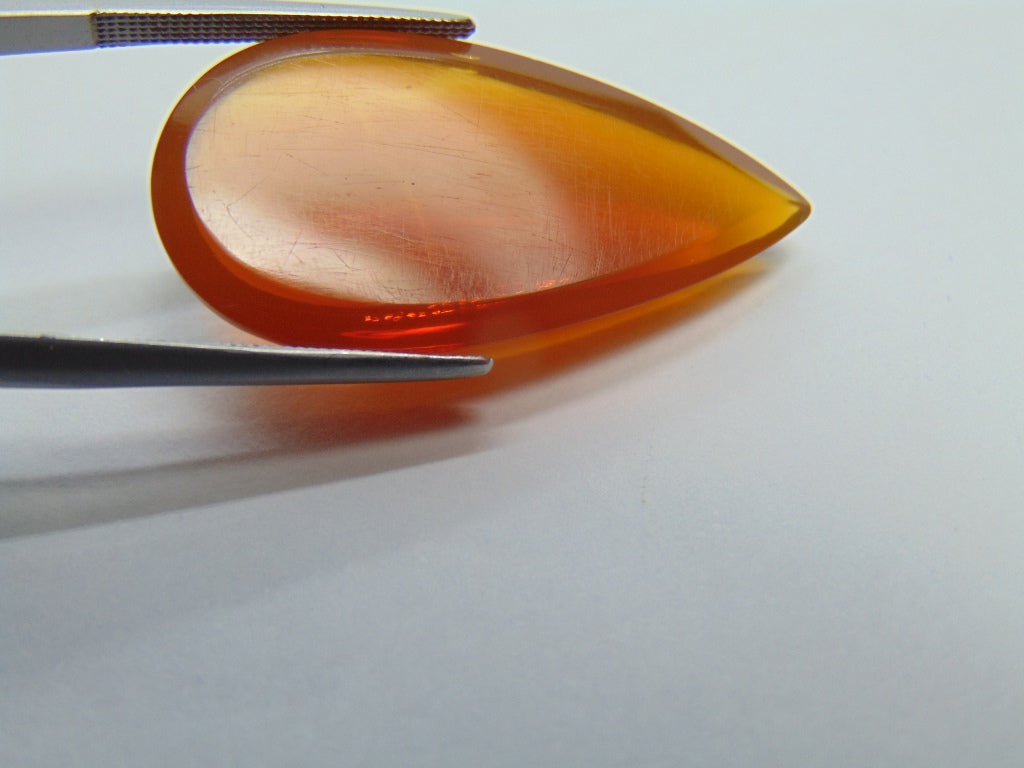 Cabochon de opala de fogo 21,10 ct 30 x 16 mm