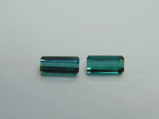 Par de Turmalina 3,80ct 10x4,5mm