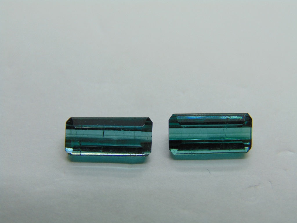 Par de Turmalina 3,80ct 10x4,5mm