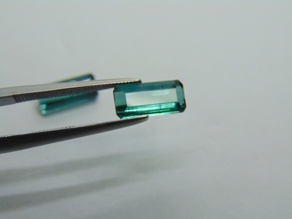 Par de Turmalina 3,80ct 10x4,5mm