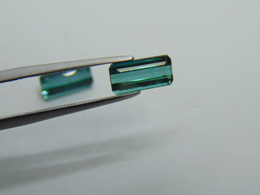 Par de Turmalina 3,80ct 10x4,5mm