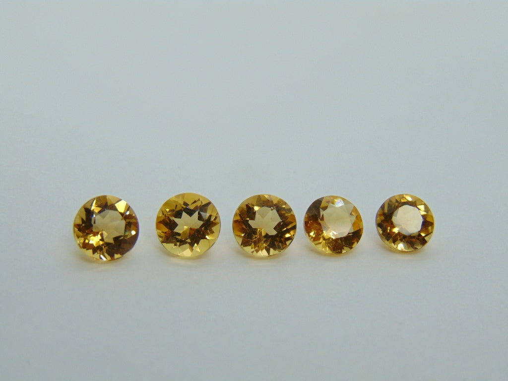 4.59ct Citrine Calibrated 6mm