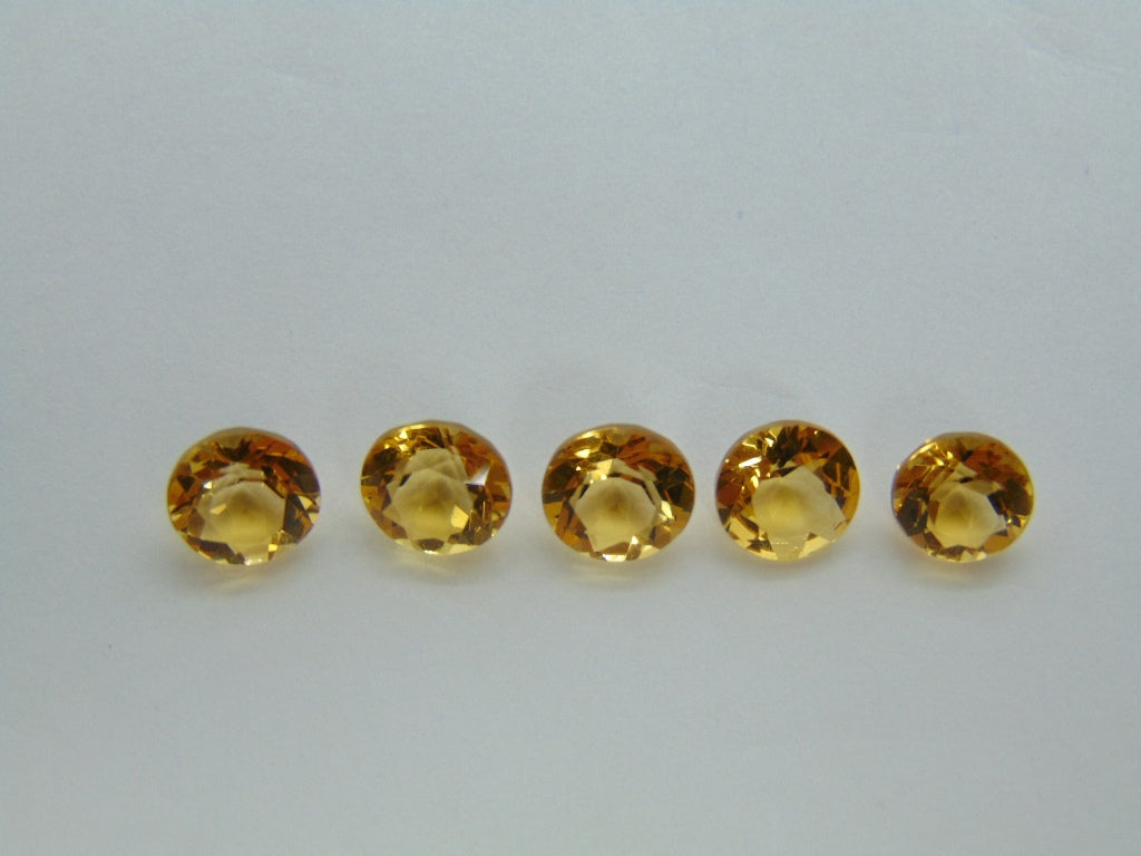 4.59ct Citrine Calibrated 6mm