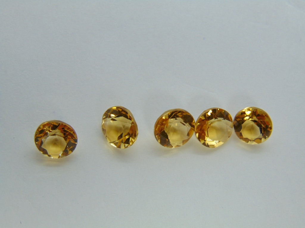 4.59ct Citrine Calibrated 6mm