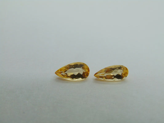 1.57ct Imperial Topaz 9x4mm 9x4.5mm