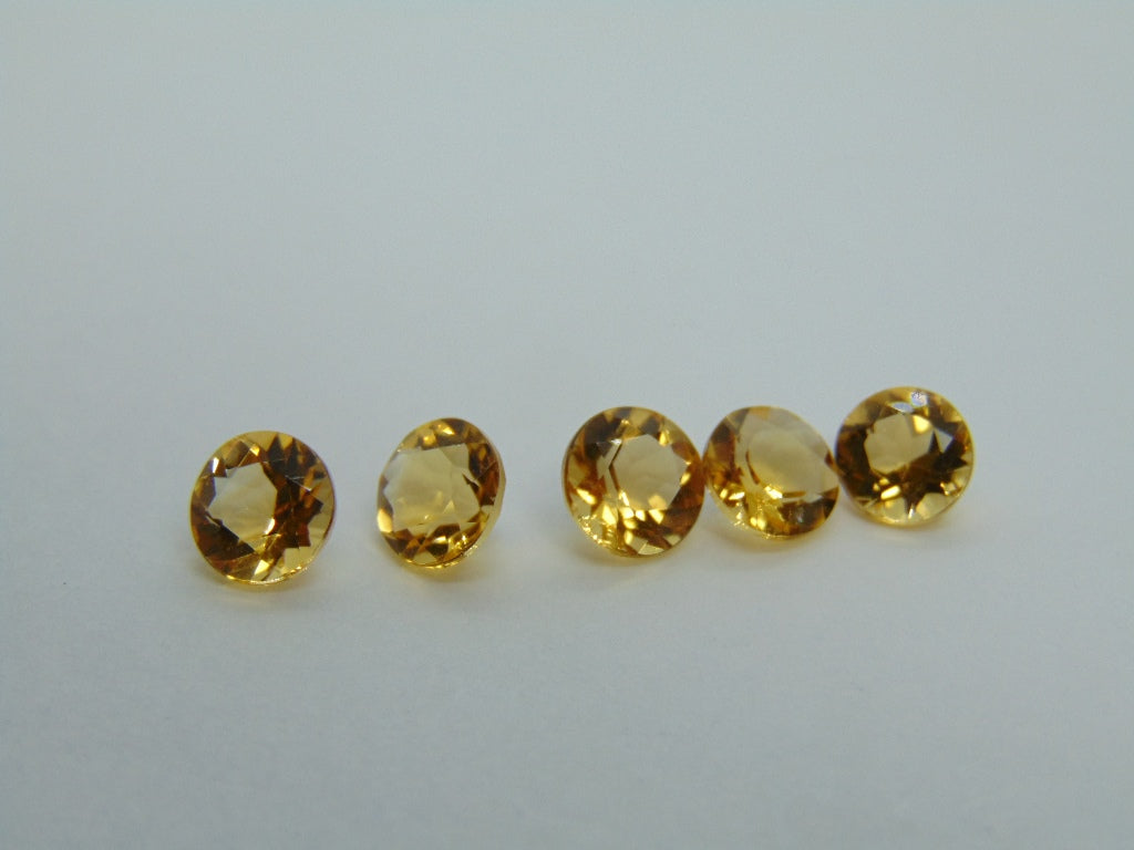 4.59ct Citrine Calibrated 6mm