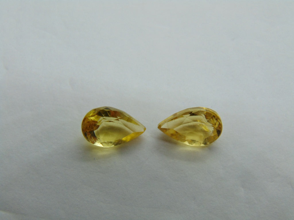 Par de Berilos 2,40ct 9x6mm