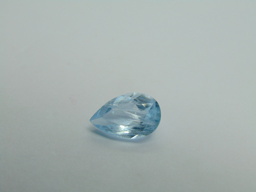 3.75ct Topaz Natural With Needle 12x8mm