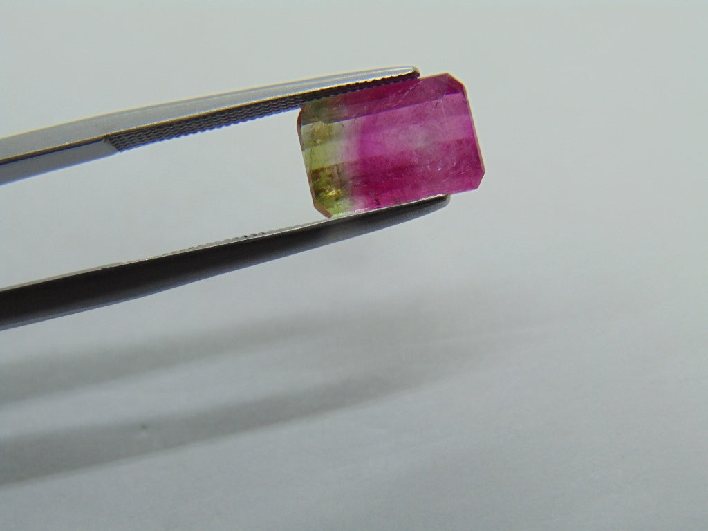 2,87ct Turmalina Bicolor 10x7mm