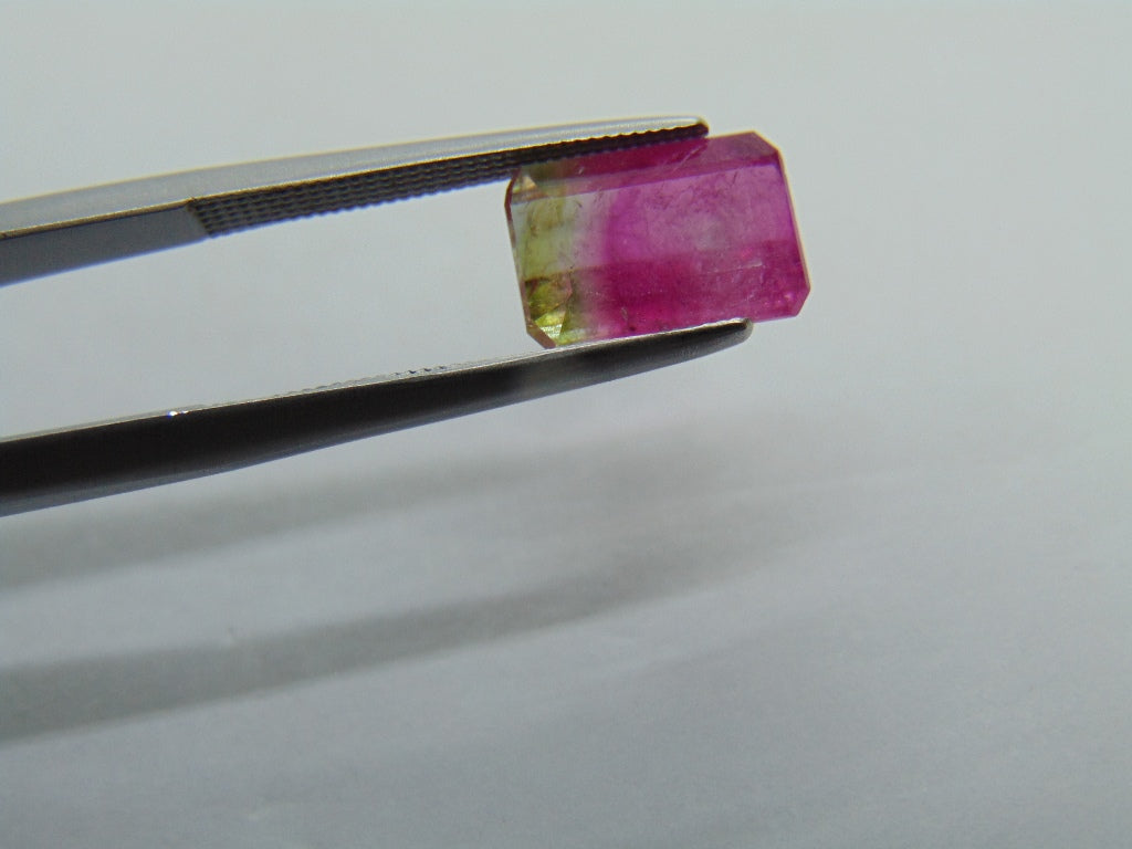 2,87ct Turmalina Bicolor 10x7mm