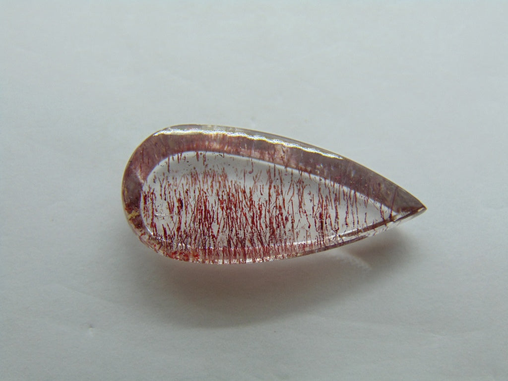 Inclusão de quartzo de 14,75 ct 26 x 12 mm