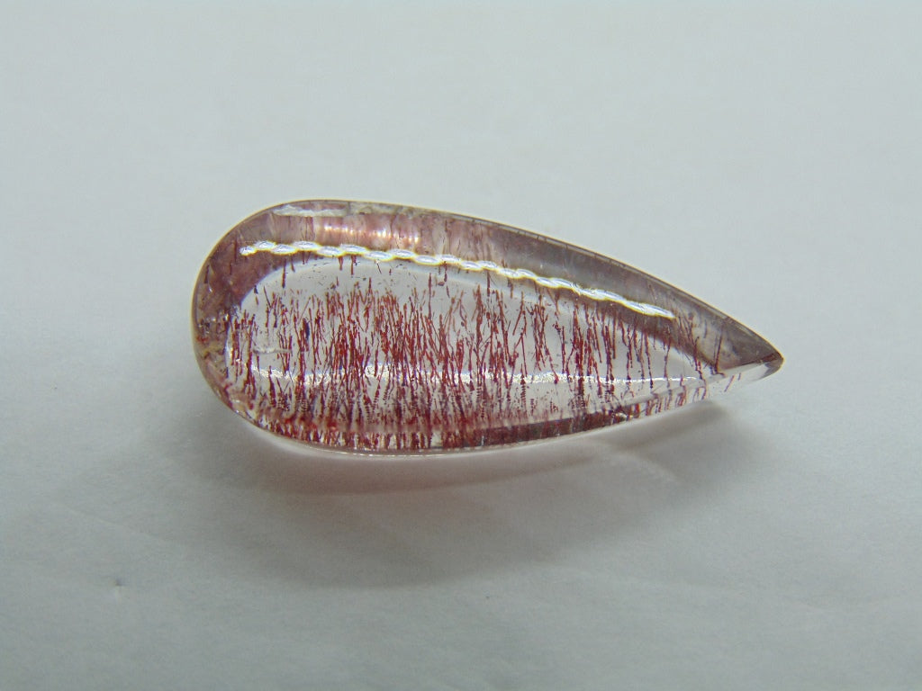 Inclusão de quartzo de 14,75 ct 26 x 12 mm