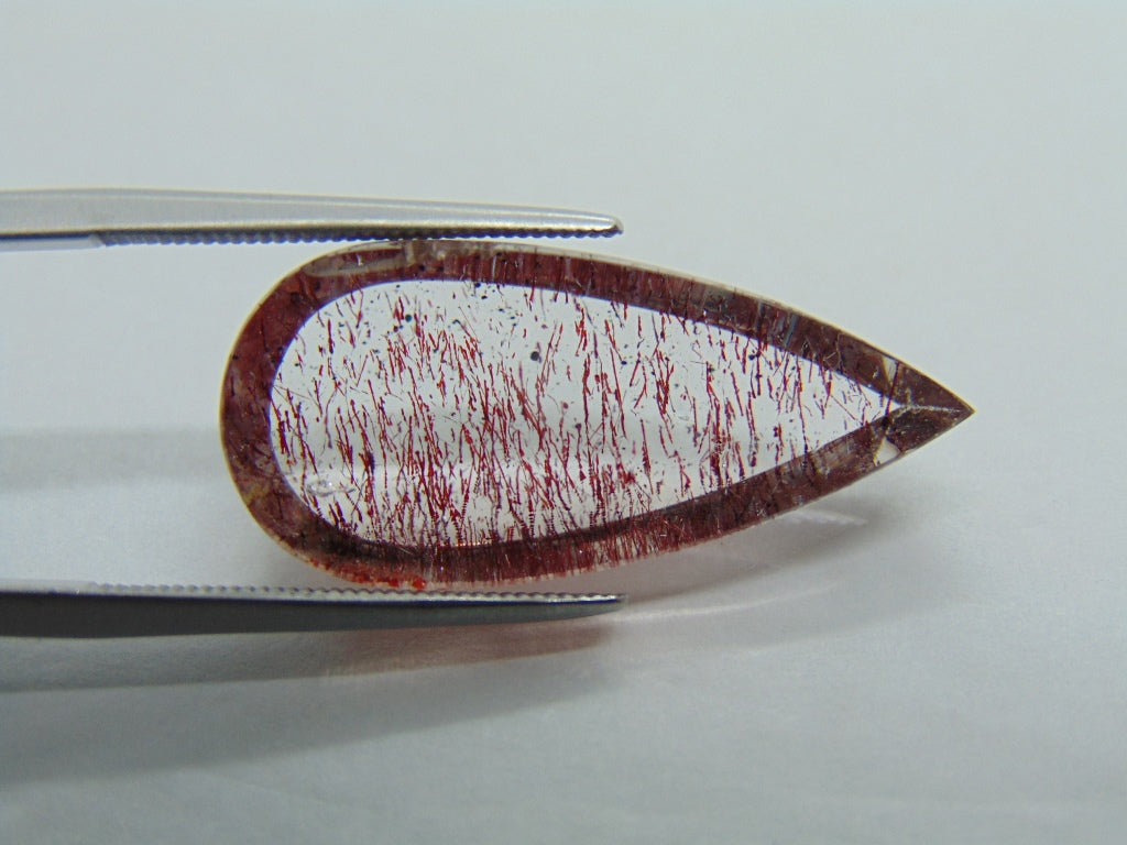 Inclusão de quartzo de 14,75 ct 26 x 12 mm