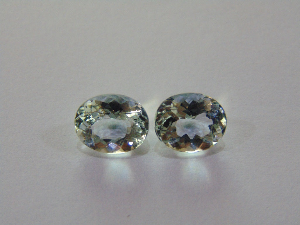 5.40ct Aquamarine Pair 13x10mm