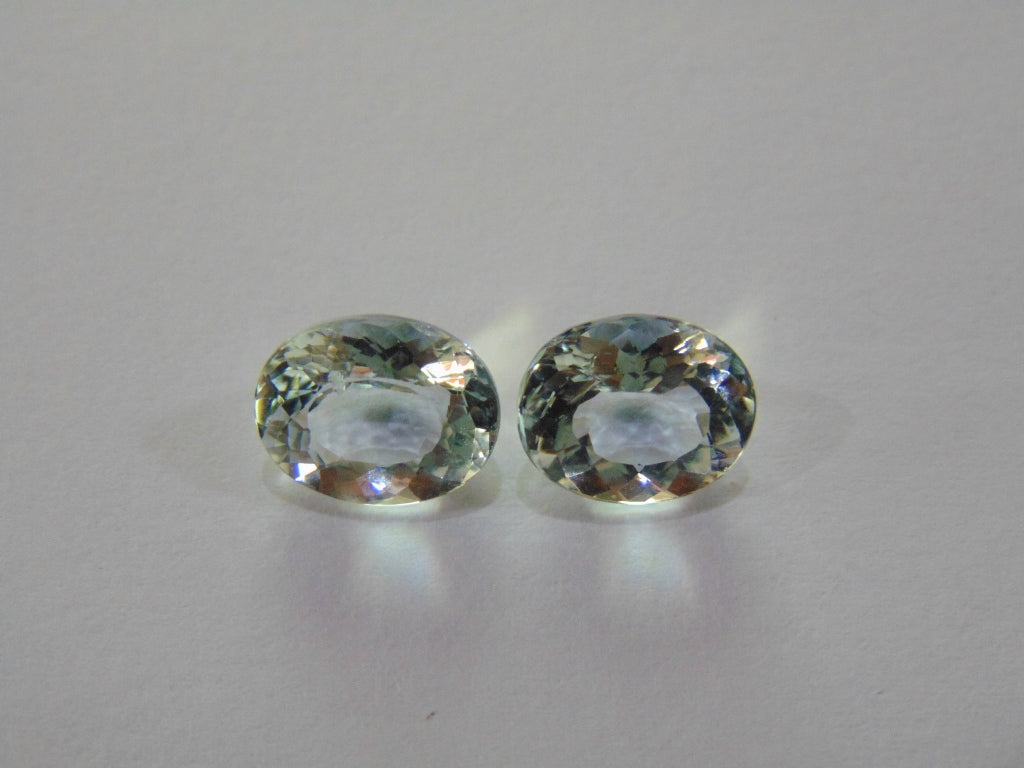 5.40ct Aquamarine Pair 13x10mm