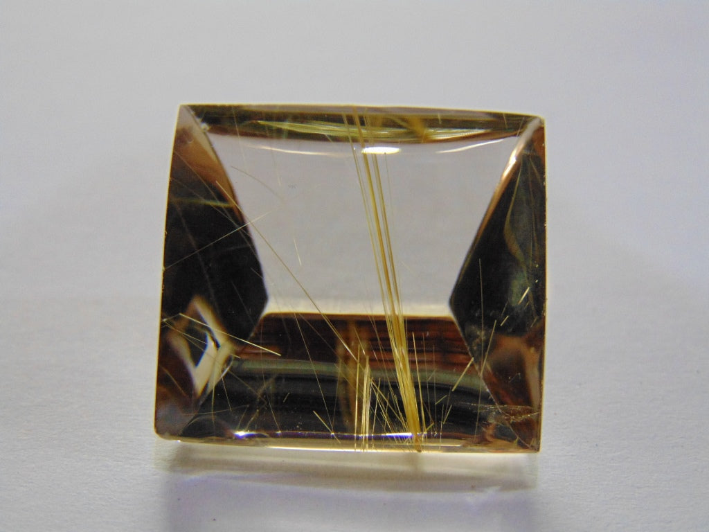 61.30ct Rutile Golden 25x23mm